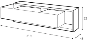 Szafka RTV Artisan Silvia Meble skrzyniowe