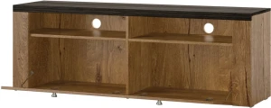 Szafka RTV 140 cm brązowa Jassmin Meble skrzyniowe