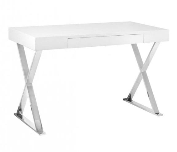Biurko glamour białe 120 cm B31
