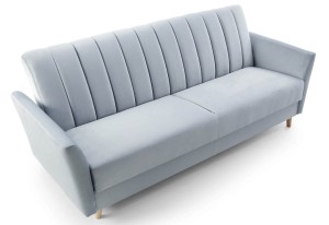 Granatowa kanapa skandynawska z funkcją spania Oksana Meble tapicerowane