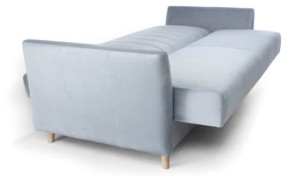 Granatowa kanapa skandynawska z funkcją spania Oksana Meble tapicerowane