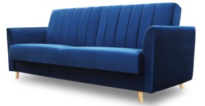 Kanapa szafirowa skandynawska z funkcją spania na wymiar Selma