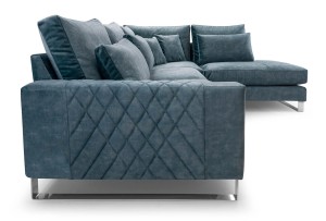 Narożnik 310 x 220 cm granatowy - Cirella Meble tapicerowane