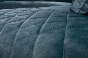 Narożnik 310 x 220 cm granatowy - Cirella Meble tapicerowane