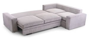 Narożnik 300 x 200 rozkładany szary sztruks - San Rocco Meble tapicerowane