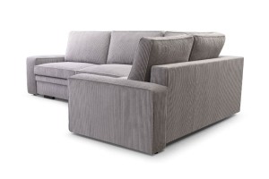 Narożnik 300 x 200 rozkładany szary sztruks - San Rocco Meble tapicerowane