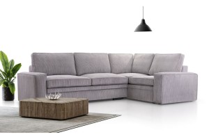 Narożnik 300 x 200 rozkładany szary sztruks - San Rocco Meble tapicerowane