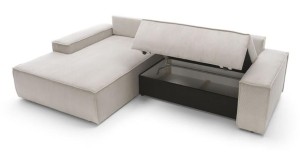 Narożnik 240x200 cm beżowy - Comodo Meble tapicerowane