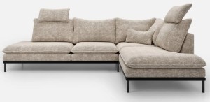 Narożnik 290x200 cm beżowy Harmony Meble tapicerowane