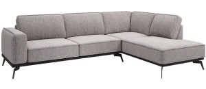 Narożnik 290x200 cm szary - Commerly Meble tapicerowane