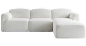 Narożnik 320 x 170 nowoczesny biały - Beverly Meble tapicerowane