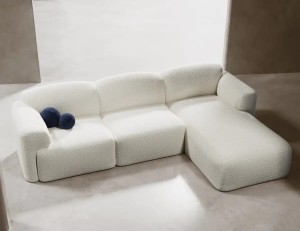 Narożnik 320 x 170 nowoczesny biały - Beverly Meble tapicerowane