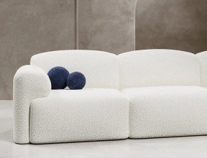 Narożnik 320 x 170 nowoczesny biały - Beverly Meble tapicerowane