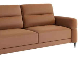 Kanapa brązowa 230 cm z funkcją spania - Cordina Meble tapicerowane