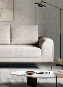 Narożnik z funkcją spania 280 cm beżowy - Capitol Wersal