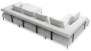 Nowoczesny narożnik w kształcie "U" - Magnetic XL Wersal