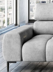 Nowoczesny narożnik z przesuwnym oparciem - Plaza Wersal