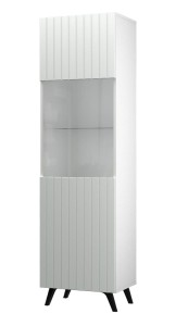 Witryna 50 cm szerokości - biała - Livia Biała Meble skrzyniowe