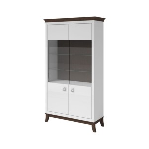 Witryna 120 cm - biała - Isaura L Meble skrzyniowe