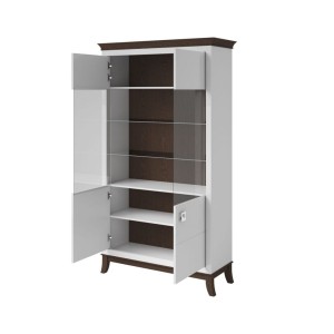 Witryna 120 cm - biała - Isaura L Meble skrzyniowe