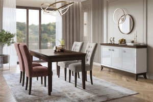 Witryna 120 cm - biała - Isaura L Meble skrzyniowe