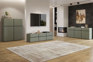 Witryna 80 cm - zielona – Cintra Meble skrzyniowe