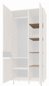 Szafa uchylna 90 cm - drewniana - Calista Meble skrzyniowe