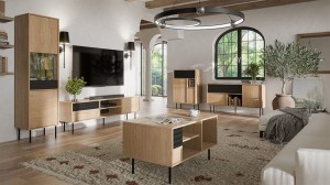 Szafa uchylna 90 cm - drewniana - Calista Meble skrzyniowe