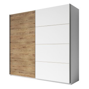 Szafa przesuwna 220 cm - wielokolorowa - Camila M Biały Dąb Meble skrzyniowe