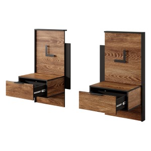 Szafka nocna 50 cm - drewniana - Bruna Meble skrzyniowe