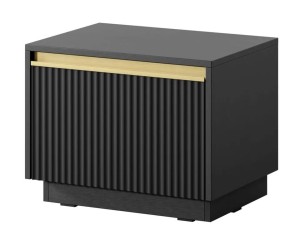 Szafka nocna 50 cm - czarna - Edna Meble skrzyniowe