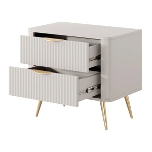 Szafka nocna 60 cm - beżowa - Talia Beż Meble skrzyniowe