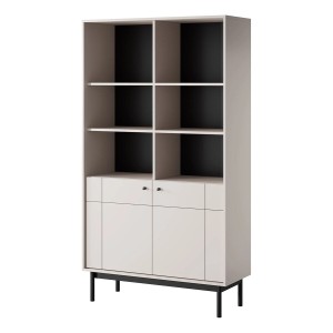 Regał 100 cm szerokości - beżowy - Noria Kaszmir Meble skrzyniowe