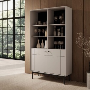 Regał 100 cm szerokości - beżowy - Noria Kaszmir Meble skrzyniowe