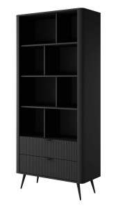 Regał 90 cm szerokości - czarny - Talia Czarny Meble skrzyniowe