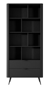 Regał 90 cm szerokości - czarny - Talia Czarny Meble skrzyniowe