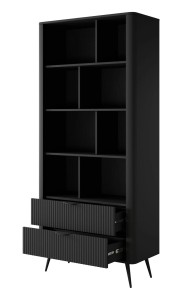 Regał 90 cm szerokości - czarny - Talia Czarny Meble skrzyniowe