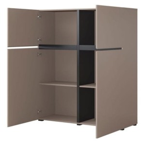 Komoda 120 cm szerokości - beżowa - Cintra Wysoka Congo Meble skrzyniowe