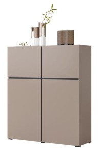 Komoda 120 cm szerokości - beżowa - Cintra Wysoka Congo Meble skrzyniowe