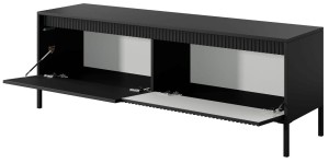 Szafka RTV 150 cm - czarna - Alda Meble skrzyniowe