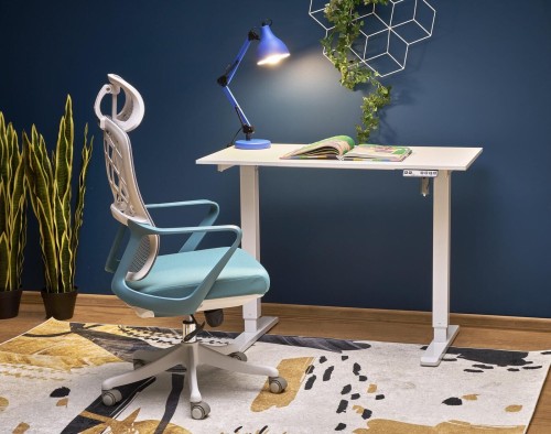 Biurko 110 cm - białe - Querro