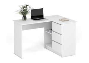 Biurko 120 cm - białe - Alvia Meble skrzyniowe