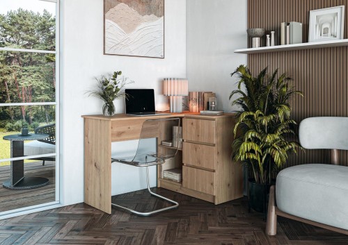Biurko 120 cm - drewniane - Arden