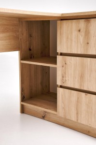 Biurko 120 cm - drewniane - Arden Meble skrzyniowe