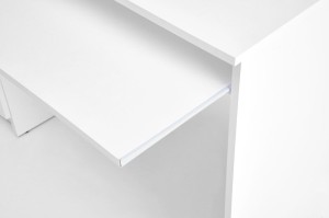 Biurko 120 cm - białe - Alva Meble skrzyniowe