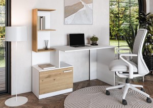 Biurko 140 cm - wielokolorowe - Alano Meble skrzyniowe