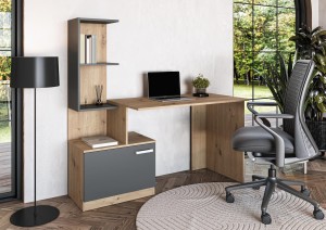 Biurko 140 cm - wielokolorowe - Nesso Meble skrzyniowe