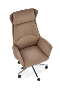 Fotel obrotowy - brązowy - Arveno Halmar
