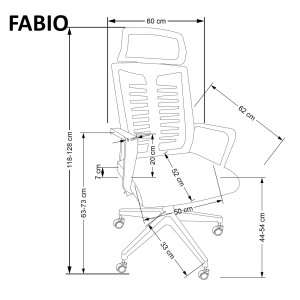 Fotel obrotowy - czarny - Calvo Halmar