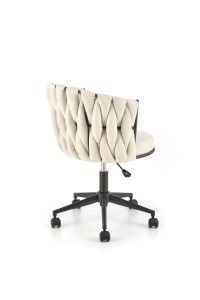 Fotel obrotowy - beżowy - Qelrio Halmar